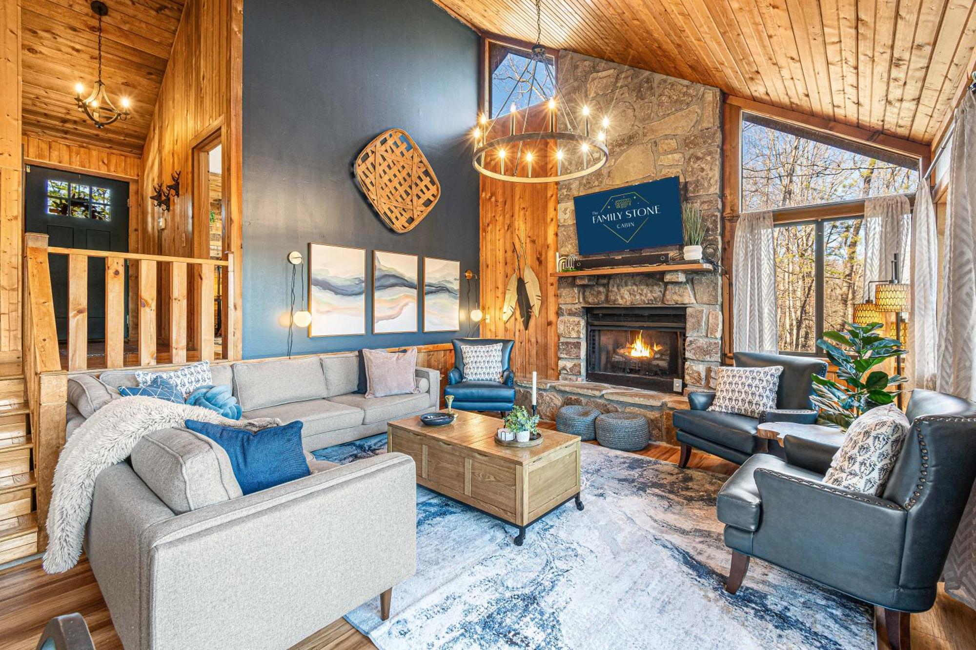 The Family Stone Luxe Cabin Sleeps 12 Hot Tub Dogfriendly Dollywood Pigeon Forge Bagian luar foto