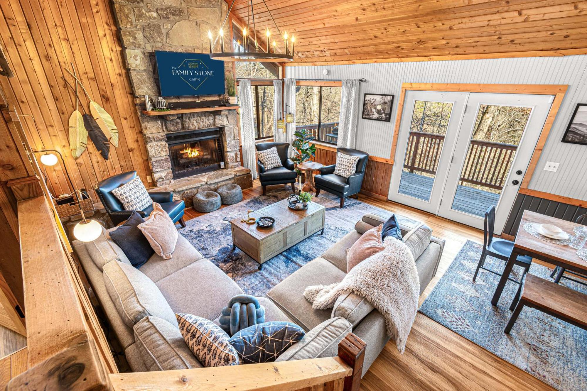 The Family Stone Luxe Cabin Sleeps 12 Hot Tub Dogfriendly Dollywood Pigeon Forge Bagian luar foto